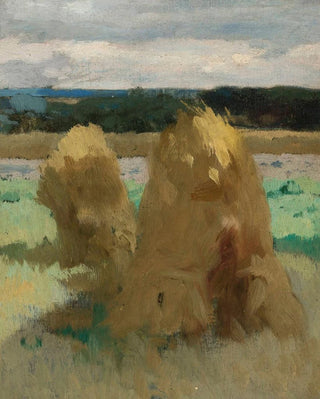 Zdzisaw Jasiski - Rye sheaves in the field study for the triptych Bread.webp