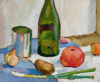 Zygmunt Waliszewski - Still life with a green bottle.webp