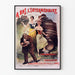 oryginalny plakat vintage A Bas L'Intermédiaire Gustave Fabre