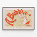 Plakat vintage A Bubble autorstwa L.B. Walford — oprawiony obraz na ścianie