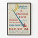 Plakat Vintage A Christmas Carol Teatr Federal