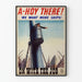 Plakat vintage morski "A-Hoy There" dekoracja ścienna industrialna