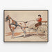 Plakat Vintage Styles Hippomobiles - A Kentucky Breaking Cart — oprawiony obraz na ścianie
