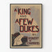 Plakat vintage A King and A Few Dukes