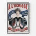 Vintage plakat Chapellerie A L'Hérissé - Oryginalna dekoracja ścienna