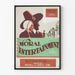 Plakat dekoracyjny vintage Moral Entertainment teatr starożytny