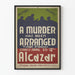 Wintage plakat teatralny „A Murder Has Been Arranged” dekoracja ścienna
