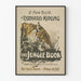 Plakat Vintage Książka The Jungle Book autorstwa Rudyard Kiplinga