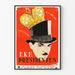 Vintage plakat HKH Presidenten - Retro dekoracja ścienna