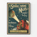 Plakat vintage A Signal From Mars - Retro dekoracja muzyczna na ścianę