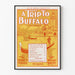 Plakat Vintage A Podróż do Buffalo - Muzyczna Dekoracja Ścienna