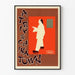 Plakat vintage dekoracja ścienna A Podróż do Chinatown