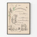 Wintage plakat na ogłoszenie ślubu Amsterdam 1890