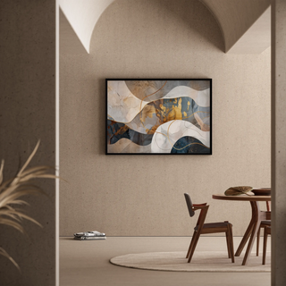 Tableau Abstrait – Fusion Minérale