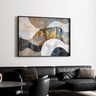 Tableau Abstrait – Fusion Minérale