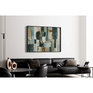 Tableau Abstrait – Équilibre Silencieux