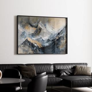 Tableau Abstrait – Élévation Minérale