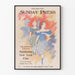 Plakat vintage Philadelphia Sunday Press maj 1896 - Artystyczna dekoracja ścienna