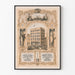 Plakat reklamowy vintage Joseph Laing & Co - Dekoracja ścienna retro