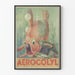 Plakat vintage dekoracyjny Aerocolyl ryba bąbelki