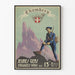 Plakat rekrutacyjny wojskowy vintage 13. Batalion Strzelców Górskich Chambéry