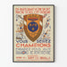 Plakat rekrutacyjny wojskowy 8. Dragons Isssoire - vintage'owa dekoracja ścienna sportowa