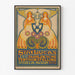 Plakat wystawowy – Sint Lucas, 1916 – Albert Hahn, w cienkiej ramie na jasnej ścianie.