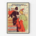 Plakat Vintage Koleje Zachodnie Paryż Londyn