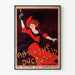 Reklamowy plakat vintage Absinthe Ducros, oprawiony w cienką ramę na jasnej ścianie.