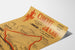 Plakat vintage Circuit d’Anjou, piesza wycieczka, na zagiętej kartce, widok w perspektywie.