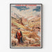Plakat vintage Gavarnie, chemin de fer d’Orléans, w cienkiej ramie na jasnej ścianie.