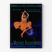 Plakat vintage La Revue illustrée, w cienkiej ramie na jasnej ścianie.