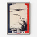 Vintage plakat Nancy, meeting d’aviation, w cienkiej ramie na jasnej ścianie.