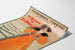 Plakat vintage The Panther, Princess’s Theatre, na zakrzywionej kartce, widok w perspektywie.