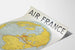 Plakat vintage Air France Mapa rezerwacji lotów