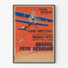 Plakat vintage Święto Lotnicze z akrobatami spadochroniarzami