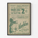 Plakat vintage Aladdin spektakl z marionetkami