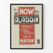 Plakat Aladdin - Vintage'owa dekoracja ścienna teatr