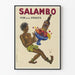Plakat vintage z winem i owocami Salambo