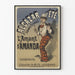 Plakat vintage Alcazar d'Été L'Amant d'Amanda dekoracja ścienna