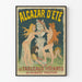 Wakacyjny plakat vintage Alcazar - Żywe obrazy Roberta Paxtona