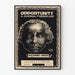 Plakat vintage Opportunity - Journal de la vie noire, portret Aleksander Dumas 1925