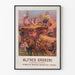 Plakat vintage maszyny rolniczej Alfred Grodzki