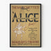 Plakat vintage Alicja w Krainie Czarów Marionetki Teatr