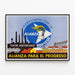 Plakat Sojusz na rzecz Postępu - Dekoracja ścienna przemysłowa i wiejska — oprawiony obraz na ścianie