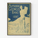 Stary plakat Almanach Georges Bans 1897 w stylu sztuki dekoracyjnej