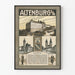 Historyczny plakat vintage Altenburg Saksonia - Dekoracja ścienna