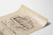 Plakat vintage Always z kwiatowym napisem