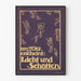 Plakat vintage Licht und Schatten październik 1910 autor Pretorius