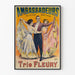 Plakat vintage Trio Fleury Ambasadorzy Champs-Élysées